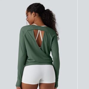 HALARA Forest Green Long Sleeve Top